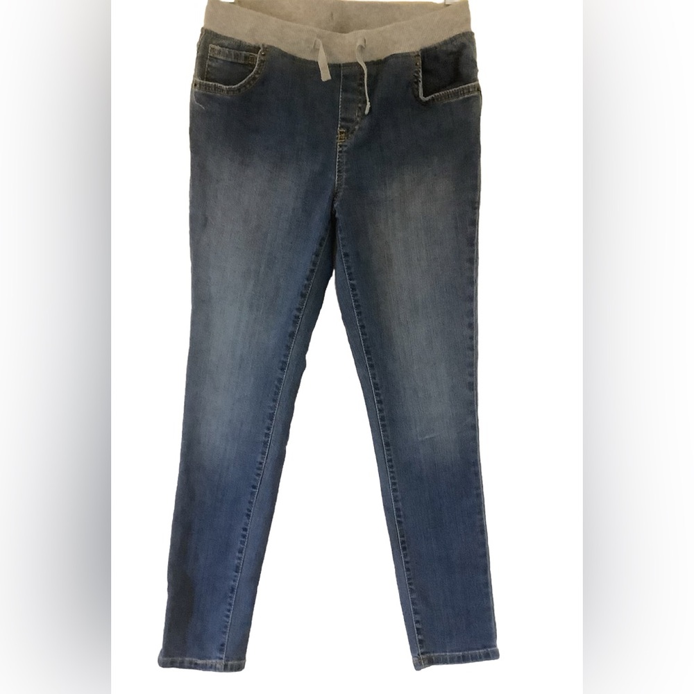 Cat and jack Girls Denim Jegging, Skinny Fit, Elastic Waistband, size 12